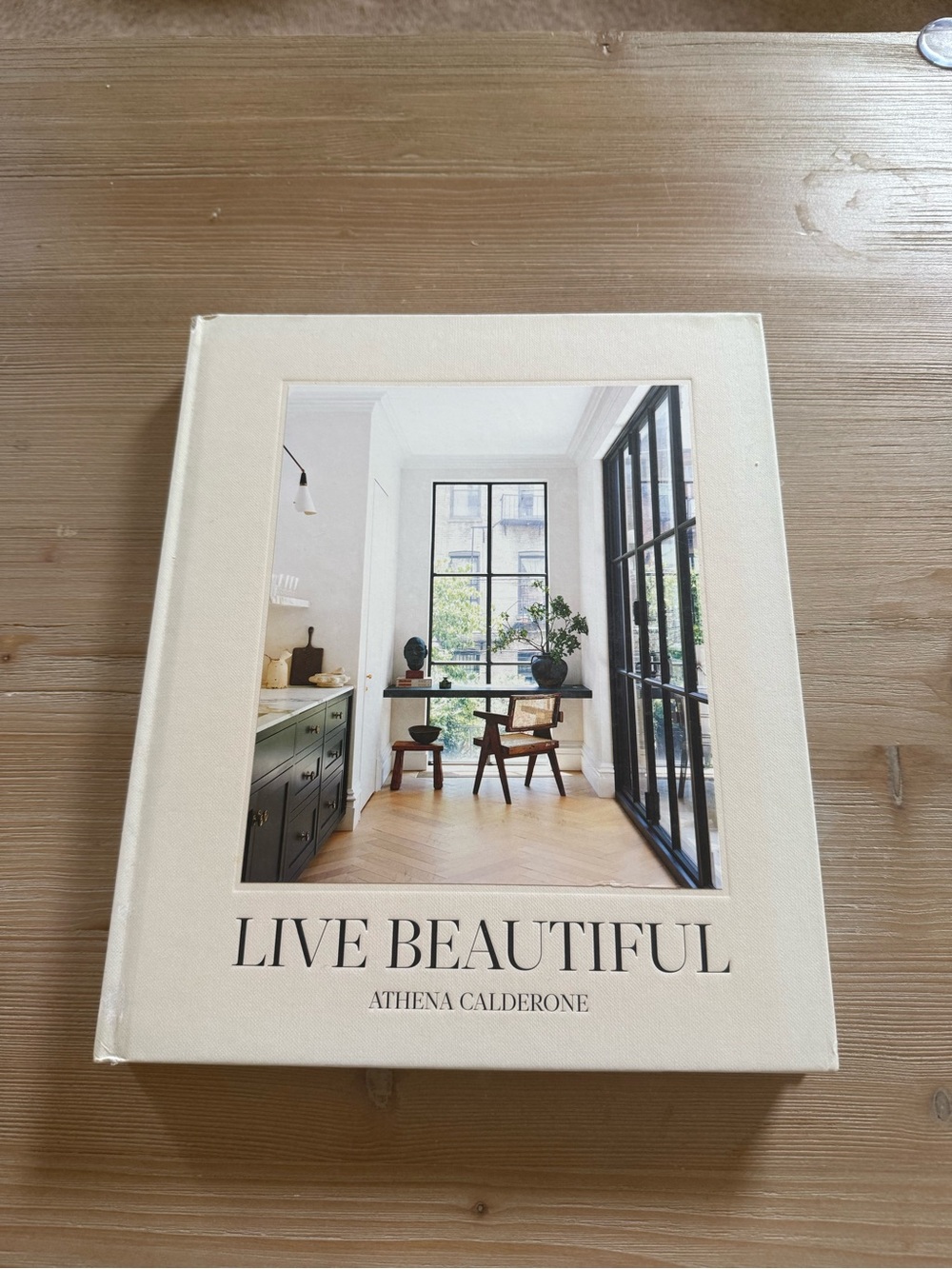 Live Beautiful by — Cream Hardcover Home & Kitchen Book